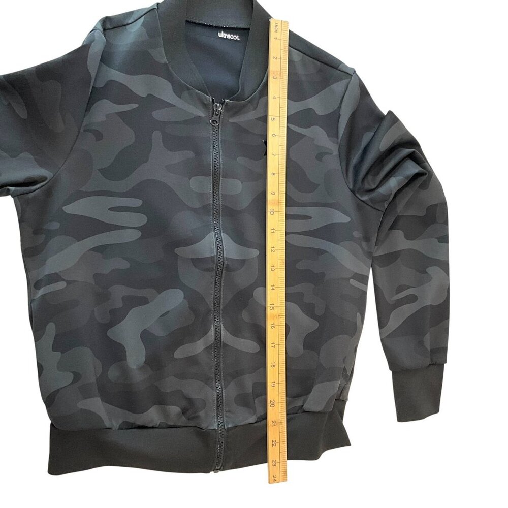 Ultracor Jacket Womens XS Black Camo Metallic Star Bomber Softshell Full Zip - Picture 10 of 12